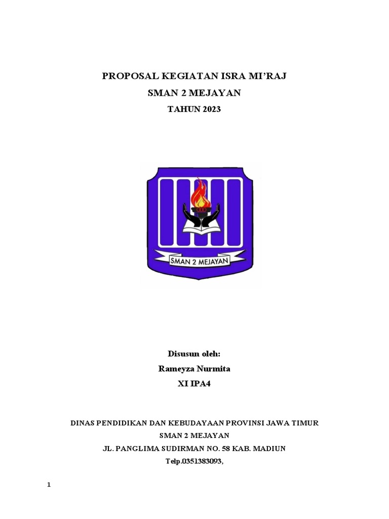 PentingPROPOSAL Isra Miraj | PDF