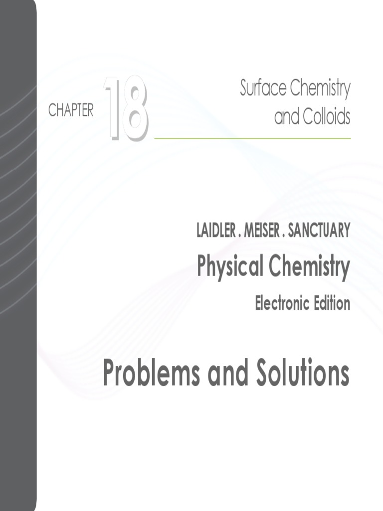 Surface Chemistry and Colloids Overview | PDF | Adsorption | Reaction Rate