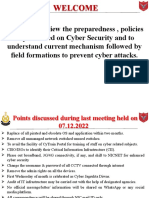 Cyber Security Meeting Minutes and Action Items