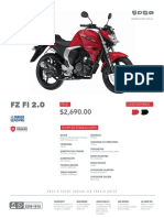 FZ FI 2.0 motocicleta Yamaha 149cc disponible en El Salvador por $2,690