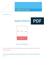 HPLC Methods For Analysis of Spermidine - HELIX Chromatography