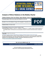 Analysis of Ethnic Relations in The Medina Charter