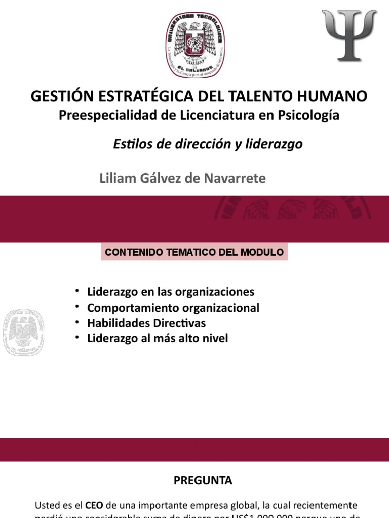 Estrategias de Liderazgo Efectivo | PDF | Liderazgo
