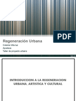 Regeneración Urbana: Colonia Villa Luz Apodaca Taller de Proyecto Urbano