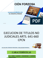 Ejecusion Titulos No Judiciales.