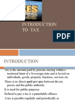 Indirect Taxes Introduction