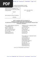 Edie Windsor's Reply Memo Re: Motion To Strike