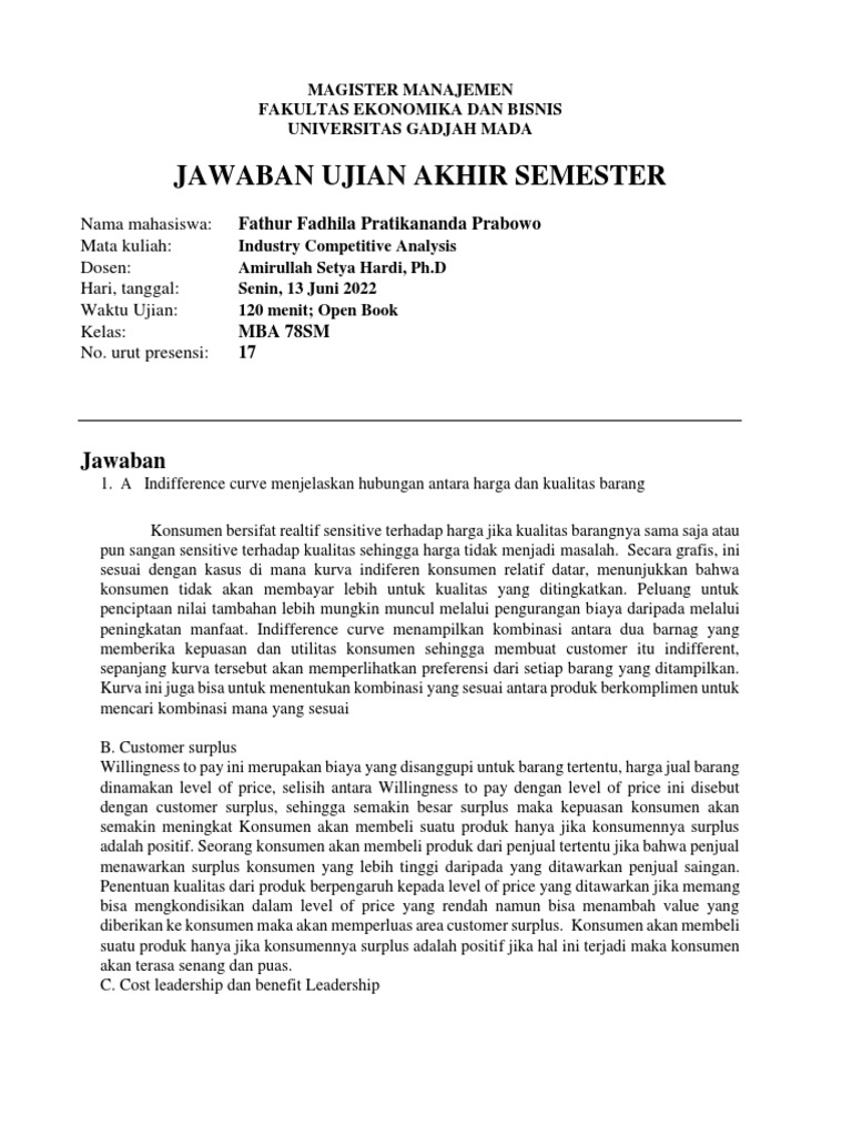 Analisis Strategi Pasar oleh Amirullah | PDF