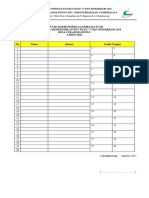 Daftar Hadir Peserta Dai