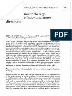 Occupation Therapy Intl - November 1994 - Gisel - Oral Sensorimotor Therapy Assessment Efficacy and Future Directions