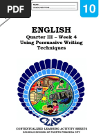 English10 - q3 - CLAS4 - Using Persuasive Writing Techniques - v4 - Carissa Calalin