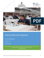 Sewing Machine Operator: Qualification Pack