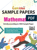 XAM IDEA Mathematics Sample Papers Class 10 2023
