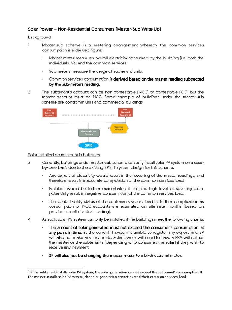 Solar Power for Master-Sub Buildings | PDF | Solar Power | Photovoltaic ...