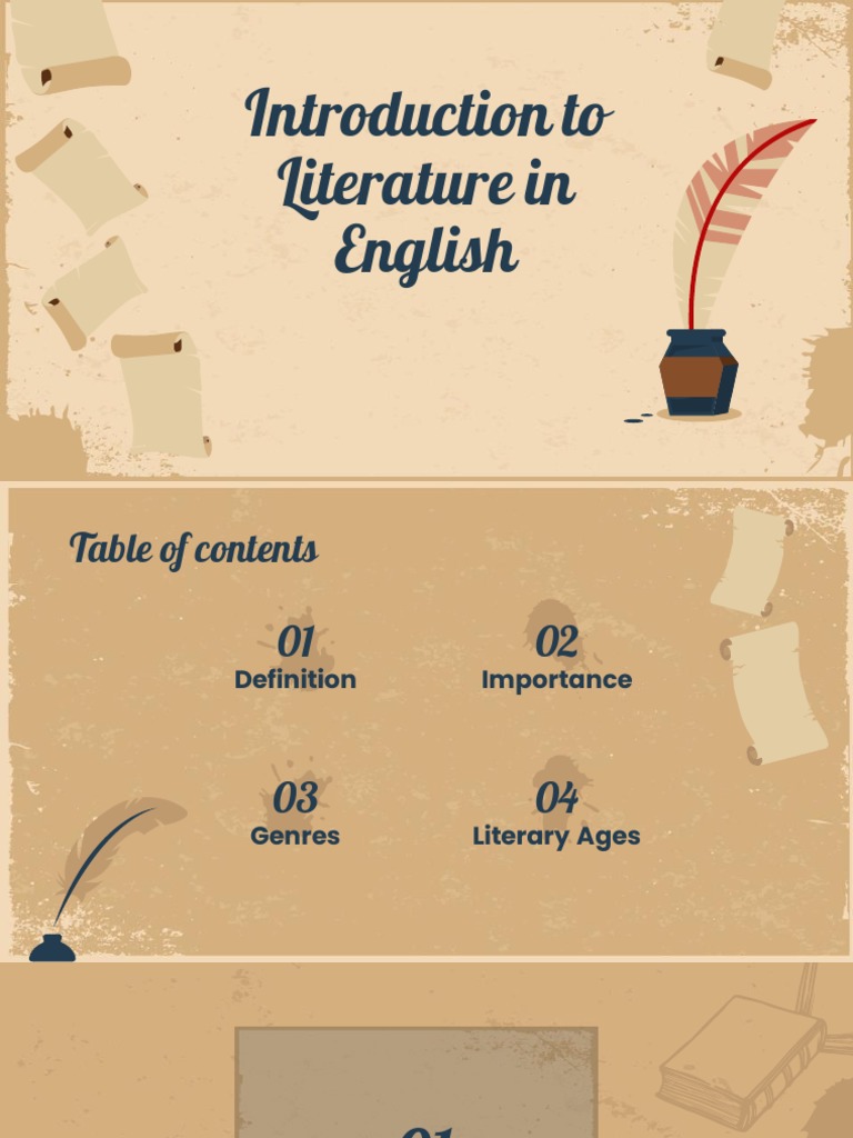 Introduction To Literature in English PDF Genre Poetry