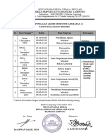 Jadwal PAS Ganjil 2022