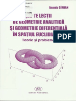 7 Lectii de Geometrie Analitica Si Geometrie Diferentiala in Spatiul Euclidian 3D