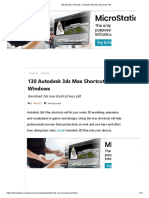 130 3ds Max Shortcuts - Autodesk 3ds Max Shortcuts PDF