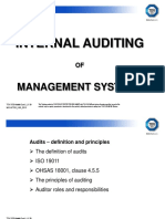 Internal Auditing of Management Systems