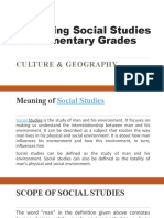 Teaching Social Studies in Elementary Grades BEED 2