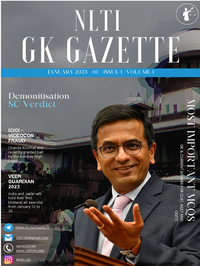 Gk gazette january pdf
