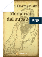 Memorias Del Subsuelo-Dostoyevski Fiodor