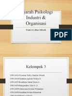 Sejarah Psikologi Industri & Organisasi Frank & Lillian Gilbreth