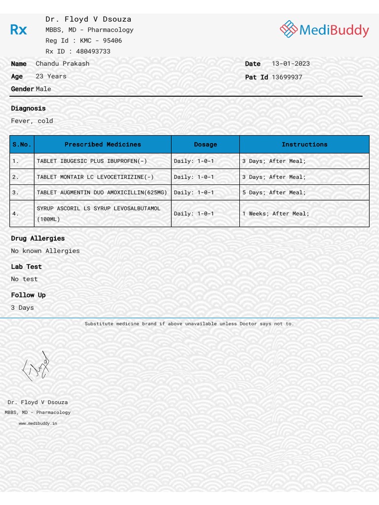 Prescription | PDF