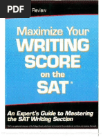 Maximize Your Writing Score.