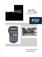 Astro - XTL - 5000 W3 Control Head User Manual