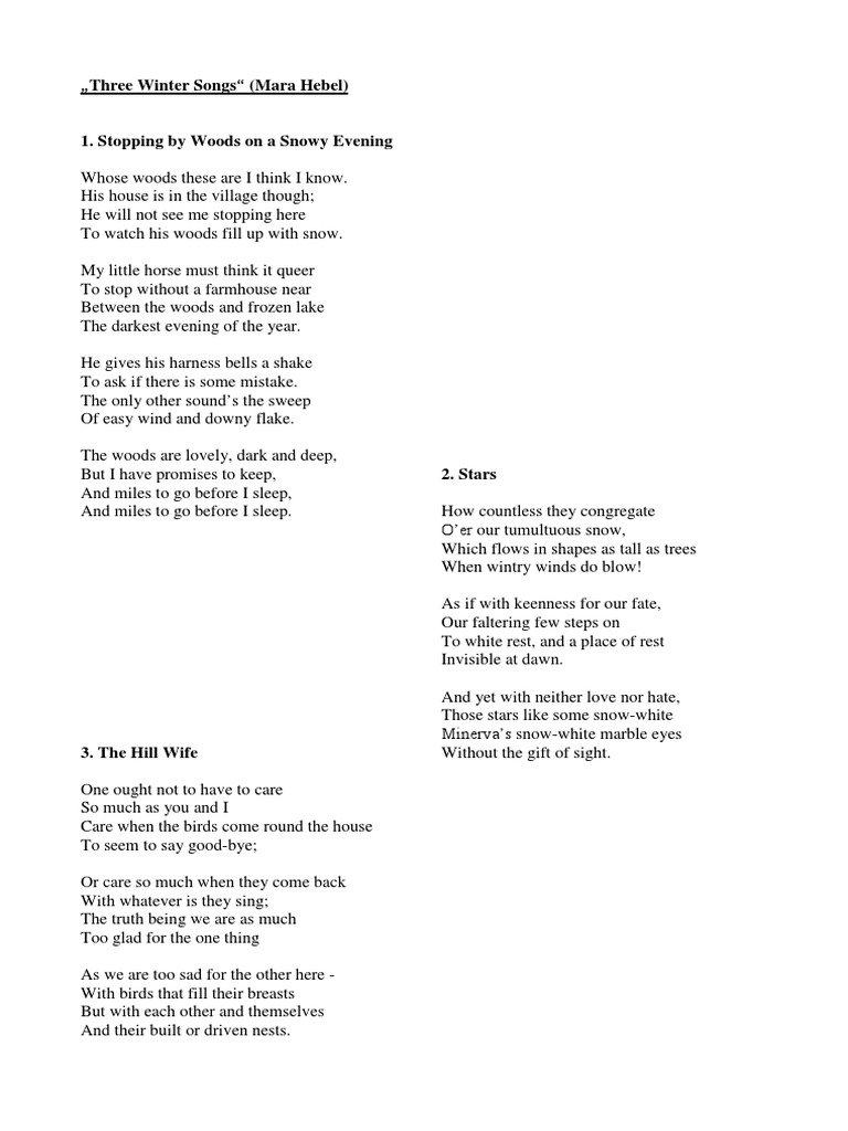 Three Winter Songs PDF