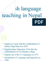 English Language Teaching in Nepal Survey Report Summary