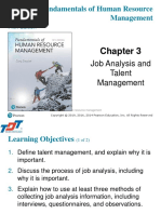 Chap 3 - Job Analysis and Talent Management