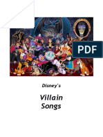 Disney Villain Song Compendium