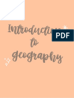 Introduction To Geography