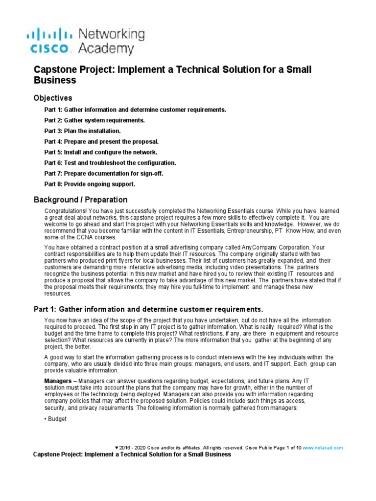 IT Solution Proposal for AnyCompany | PDF | Computer Network | Internet