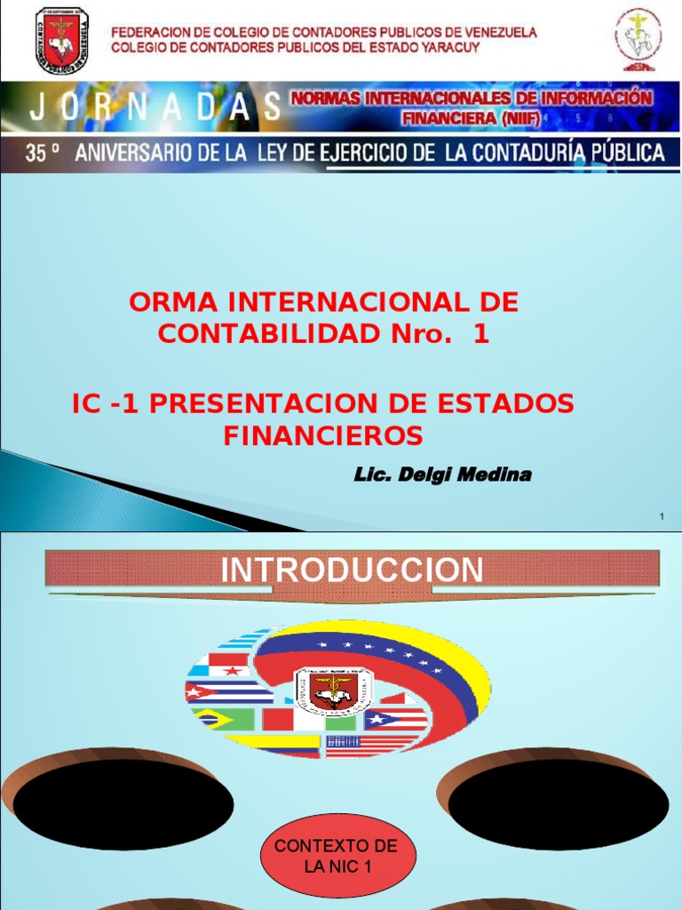 Presentación de Estados Financieros NIC 1 | PDF | normas ...