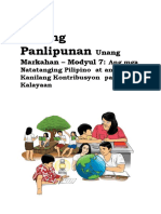 AP6 - q1 - Mod7 - Ang Mga Natatanging Pilipino at Ang Kanilang Kontribusyon para Sa Kalayaan - v2