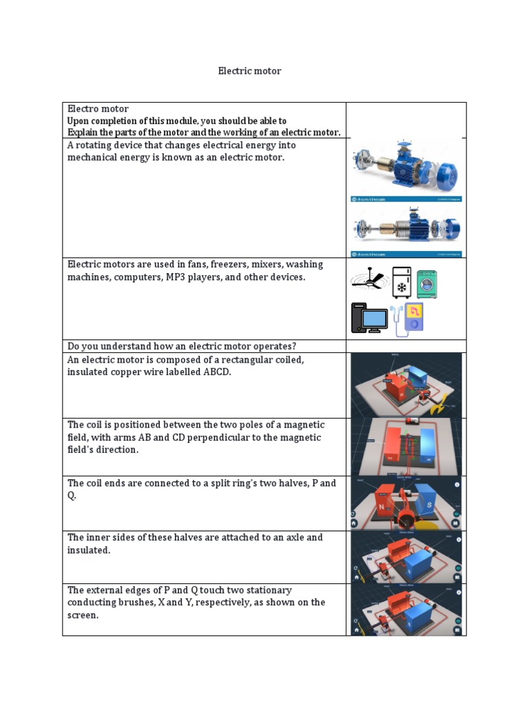 Electric Motor PDF Electric Motor