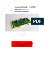 Crystal Measuring Adapter (CMA) For NanoVNA - Manual v1.0.1