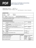 PICAT Application For Examination and Membership Form (FOR SUBMISSION)