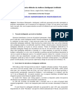 L. Chiriac, A. Globa, N. Lupasco. Repere Didactice În Studierea Inteligenței Artificiale