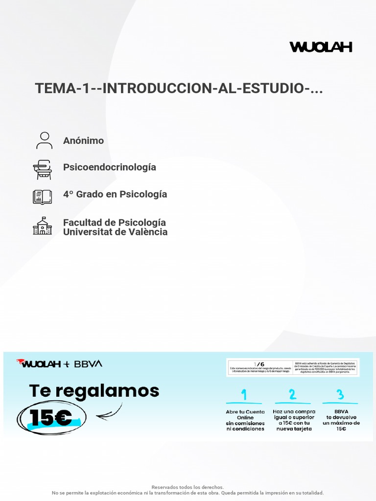 Free Tema 1 Introduccion Al Estudio de La Psicoendocrinologia | PDF ...