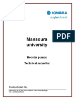 Mansoura University B07 Plumbing Submittal
