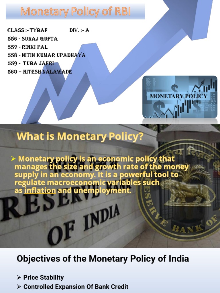 Monetary Policy of RBI | PDF | Monetary Policy | Reserve Bank Of India