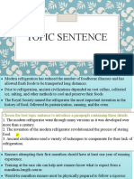 Topic Sentence Practice