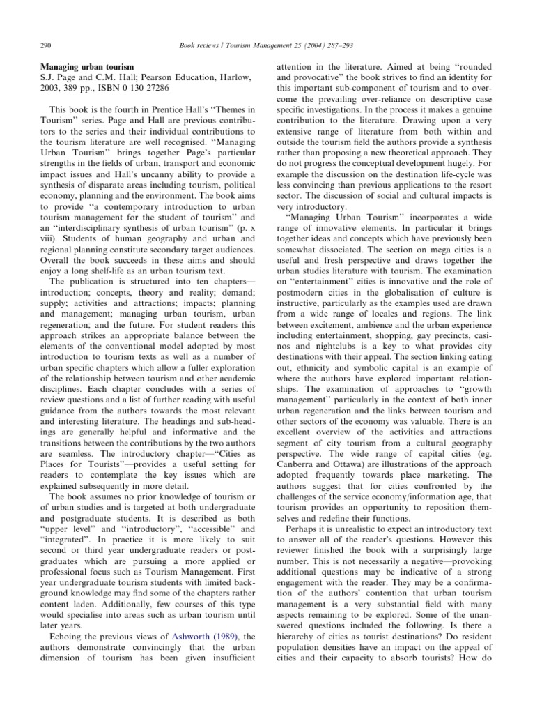 What Is Tourism Pdf