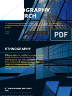 Ethnography Recearch