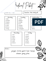 Jadwal Piket