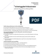 Data Sheet Schwinggabel Viskosimeter Produktdatenblatt Fork Viscosity Meter Data Sheet German Micro Motion de 64862